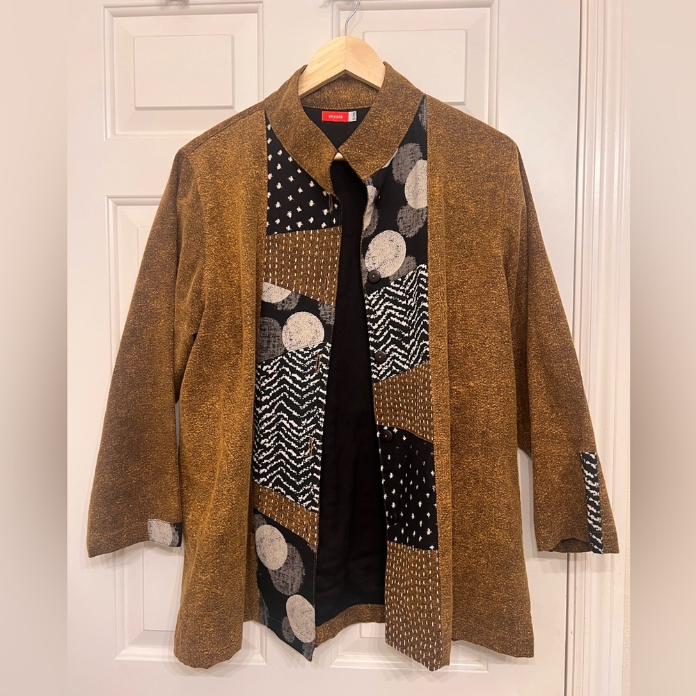 Yaza patchwork Kasur jacket made in Berkeley, CA